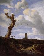 View of Egmond aan Zee with a Blasted Elm